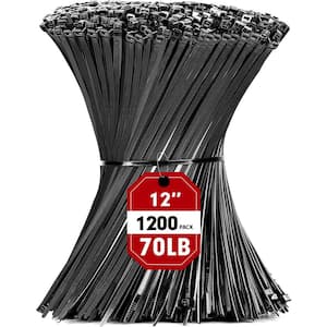 TyRap 13 in. 120 lb. High Performance Ty-Rap Cable Tie - Black (50