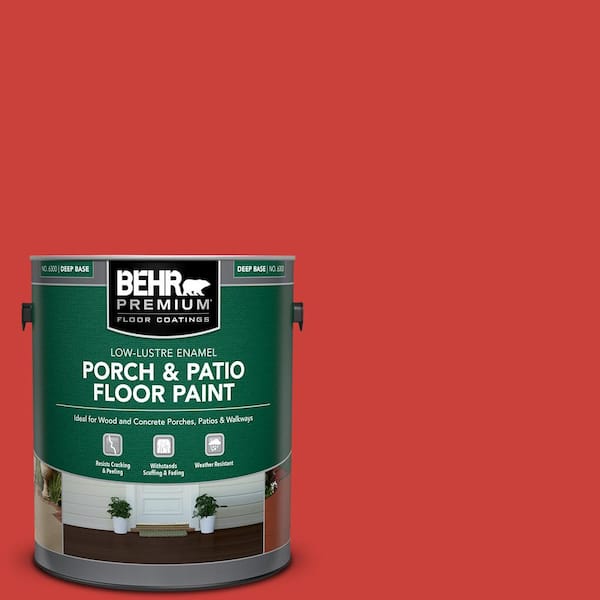 BEHR PREMIUM 1 gal. #S-G-180 Grenadine Low-Lustre Enamel Interior/Exterior Porch and Patio Floor Paint