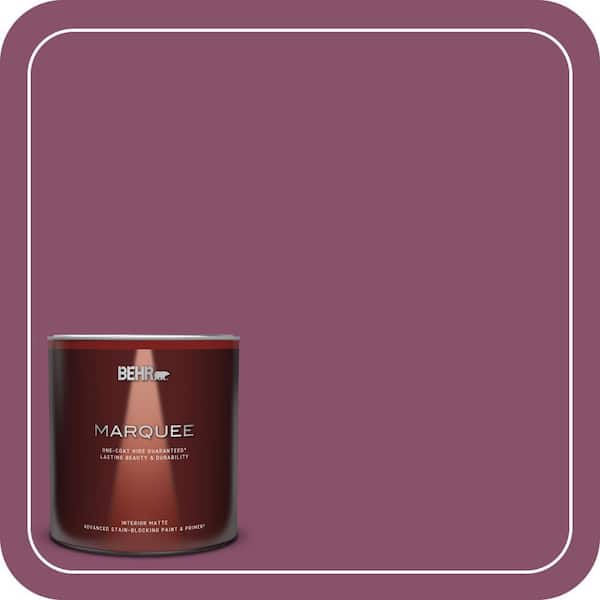 BEHR MARQUEE 1 qt. #M120-7 Raspberry Crush Matte Interior Paint & Primer