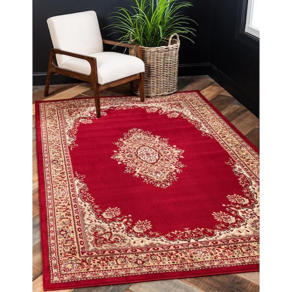Reza Washington Burgundy 6' 0 x 9' 0 Area Rug