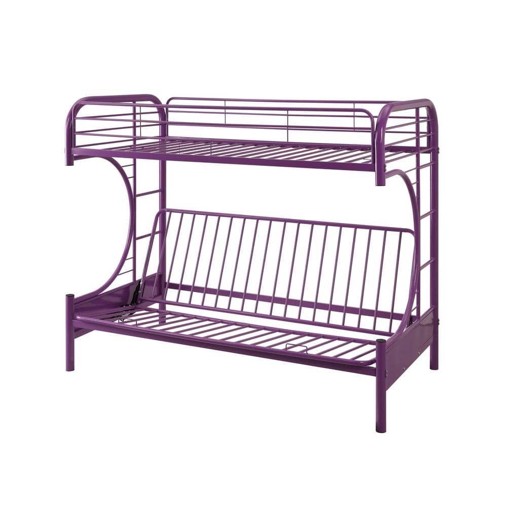 Acme Furniture Eclipse Twin Over Purple, Purple Metal Bunk Bed