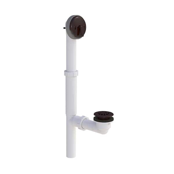 Watco 500 Series Quick Adjust 16 in. Tubular Plastic Bath Waste Trip Lever Kit, Oil-Rubbed Bronze