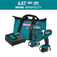 18V LXT Sub-Compact Lithium-Ion Brushless Cordless 2-piece Combo Kit (Driver-Drill/Impact Driver) 1.5Ah