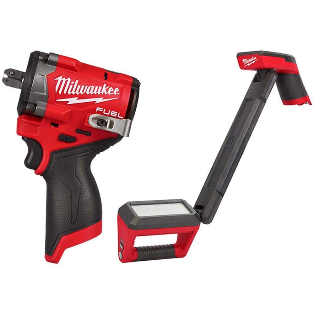 M12 FUEL 12V Lithium-Ion Brushless Cordless Stubby 1/2 in. Impact Wrench with Pin Detent with M12 LED Underbody Light price history on PriceWatchPro
