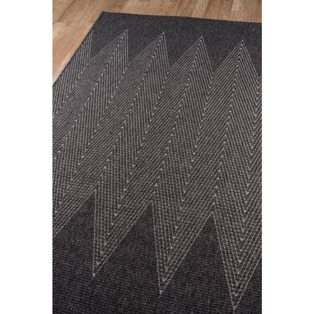 Como Charcoal Geometric 2' x 3' Synthetic Indoor/Outdoor Rug