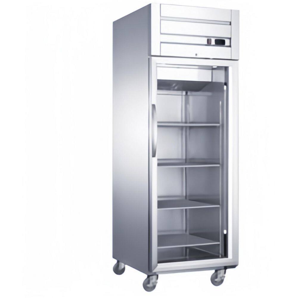 28 in. W 19 cu. ft. Single Glass Door Top-Mounted Commercial Reach-In Refrigerator, NSF Certified, Stainless Steel price history on PriceWatchPro
