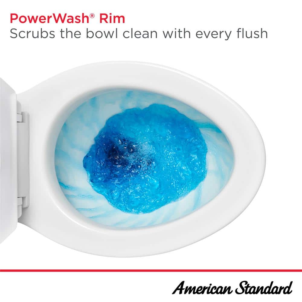 White Round Two-Piece High Efficiency Toilet
