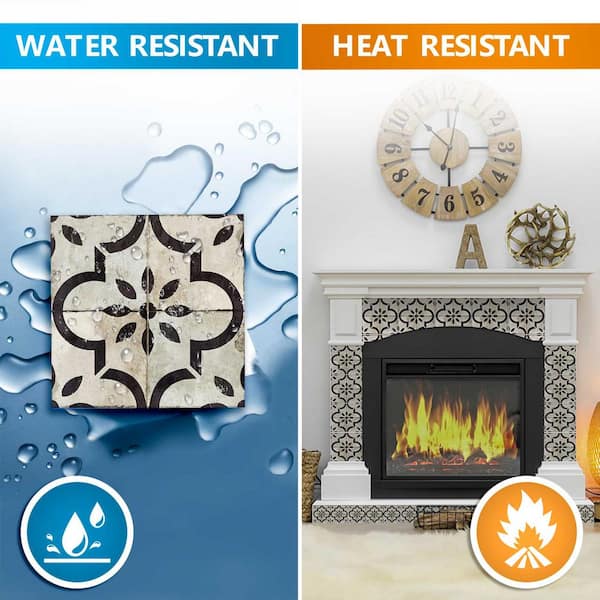 Fire resistant peel and stick deals tile