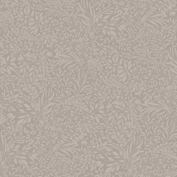 A-Street Prints Kristina Grey Botanical Wallpaper Sample