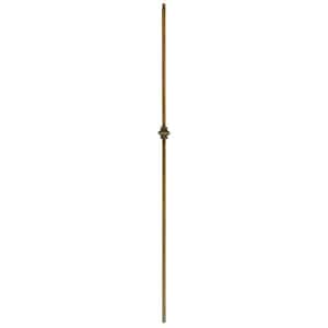 44 in. x 1/2 in. Oil Rubbed Bronze Single Knuckle Hollow Iron Baluster