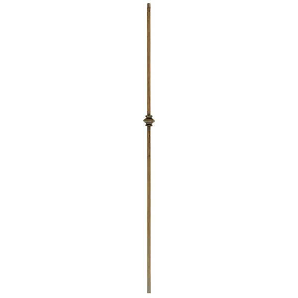 WM Coffman 44 in. x 1/2 in. Oil Rubbed Bronze Single Knuckle Hollow Iron Baluster