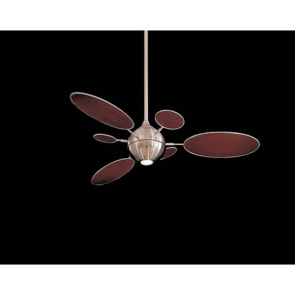 Minka Aire Cirque 54 In Led Indoor Brushed Nickel Ceiling Fan With Light And Wall Control F596l Bn The Home Depot