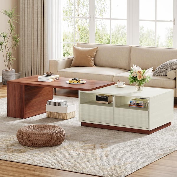 TRIBESIGNS WAY TO ORIGIN Inaayah 43 in. Brown Rectangle Extendable
