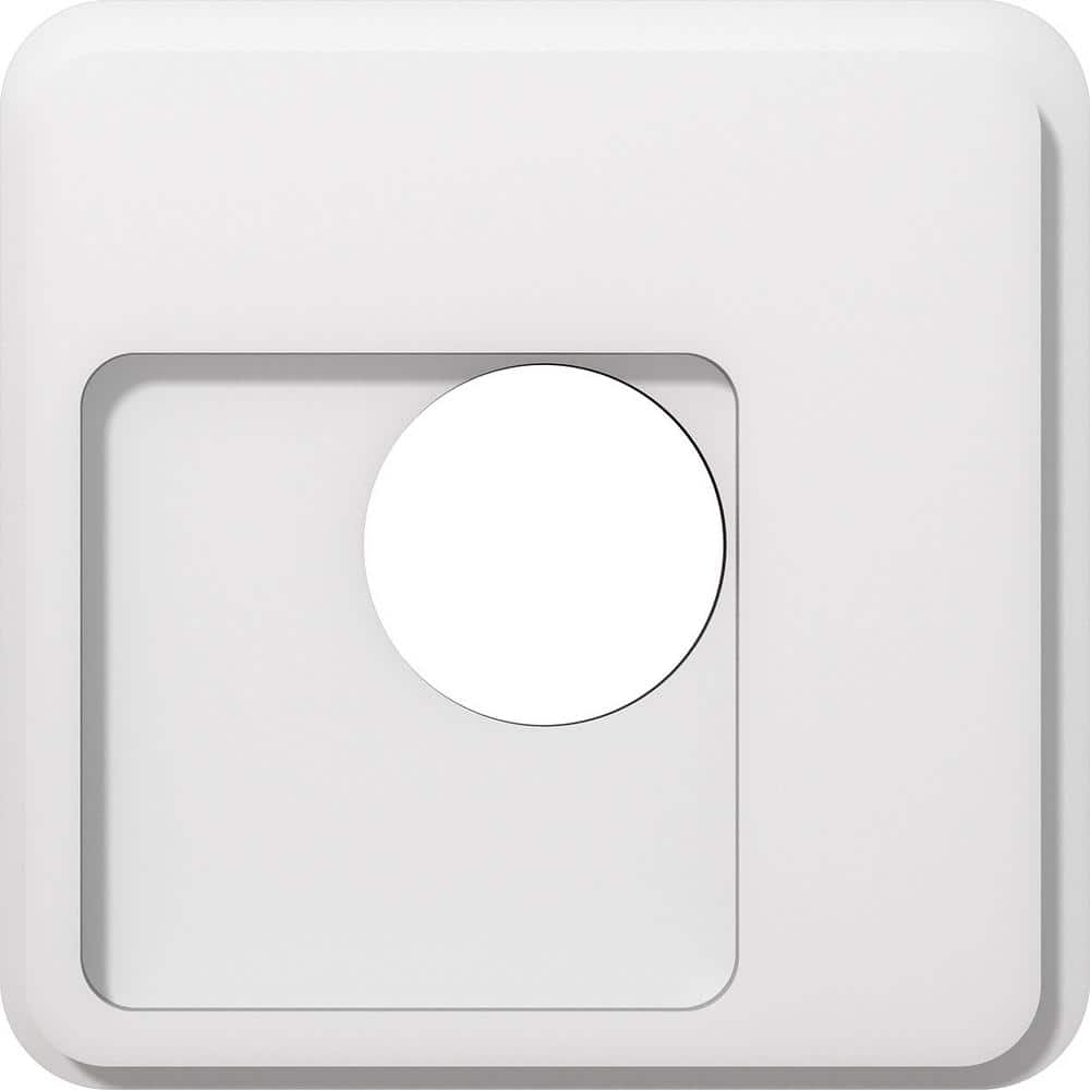 Lucan White PVC Contemporary Ceiling Medallion 12"