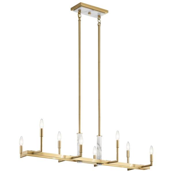 Kichler Laurent 6-Light Polished Nickel Mid-century Chandelier