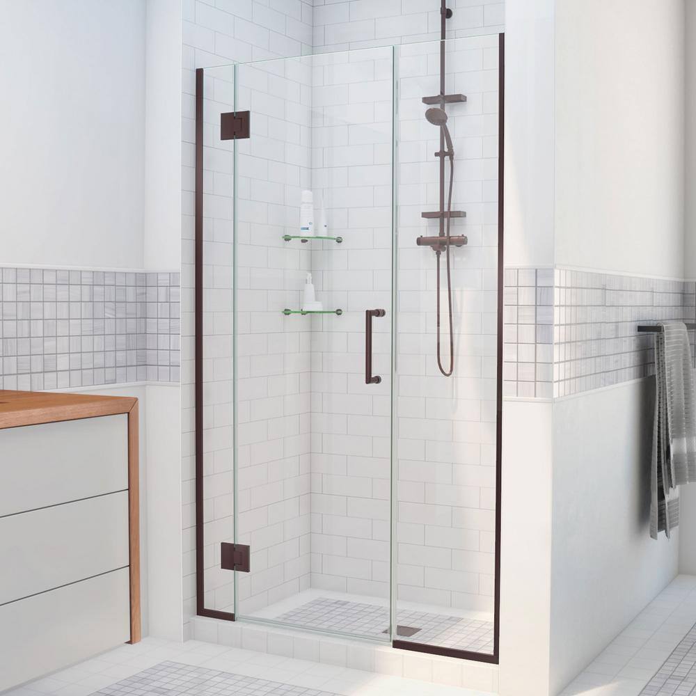 Unidoor-X 51.5 to 52 in. x 72 in. Frameless Hinged Shower Door in Oil Rubbed Bronze price history on PriceWatchPro