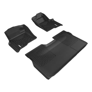 StyleGuard XD Black Custom Heavy Duty Floor Liners, Select Ford F-150 Crew Cab, 1st and 2nd Row