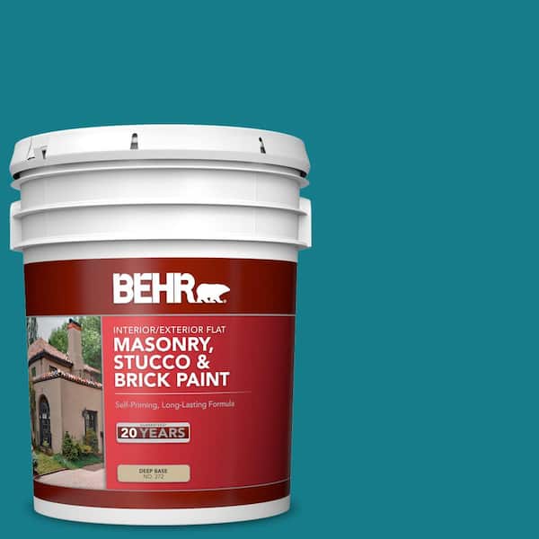 5 gal. #PPU13-01 Caribe Flat Interior/Exterior Masonry, Stucco and Brick Paint