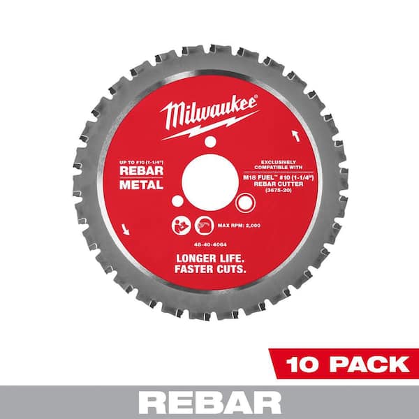 #10 1-1/4 in Rebar Cutting Blade (10-Pack)
