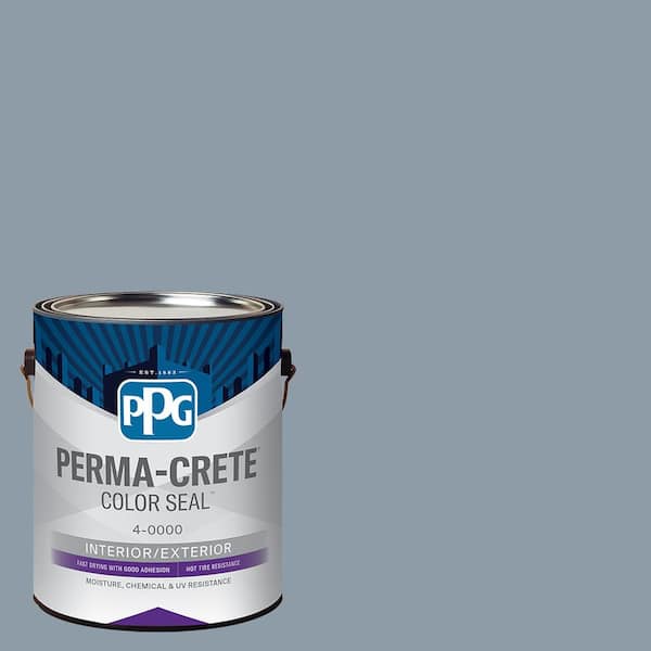 Perma-Crete Color Seal 1 gal. PPG1040-5 Lost At Sea Satin Interior/Exterior Concrete Stain
