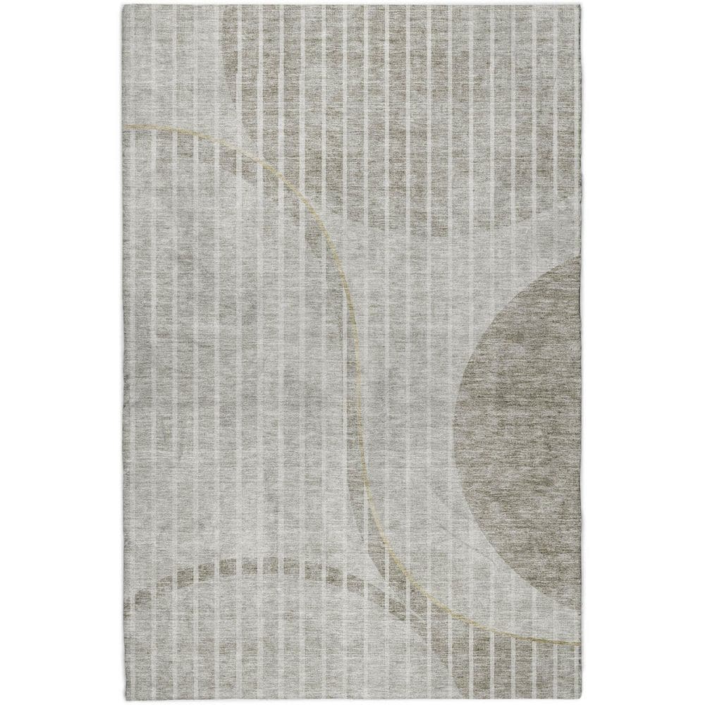 Dream Shag Premium Machine Washable Abstract ADS723 Taupe 3 ft. x 5 ft. Area Rug price history on PriceWatchPro