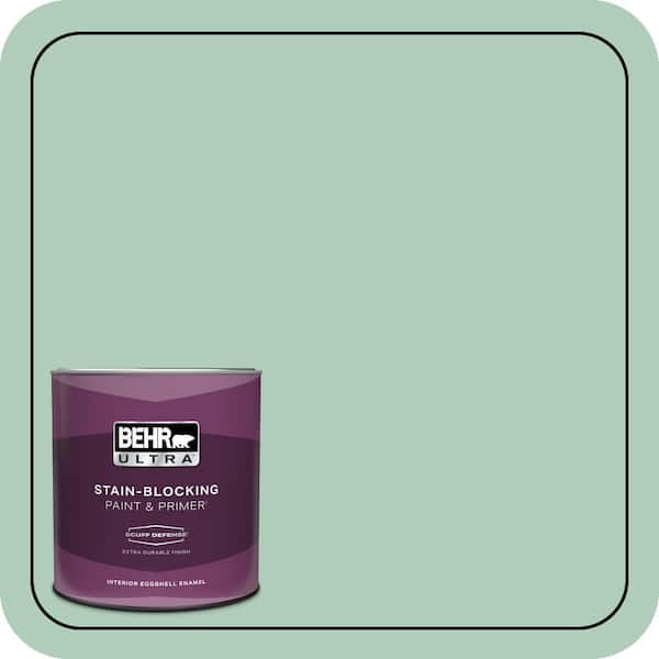 BEHR ULTRA 1 qt. #T13-12 Jazzy Jade Extra Durable Eggshell Enamel Interior Paint & Primer