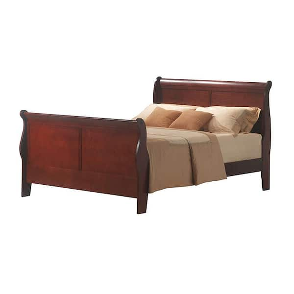 Acme Louis Philippe III Bed - Cherry 19520Q-Bed at