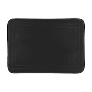 Elle Black 17 in. x 24 in. Memory Foam Mat