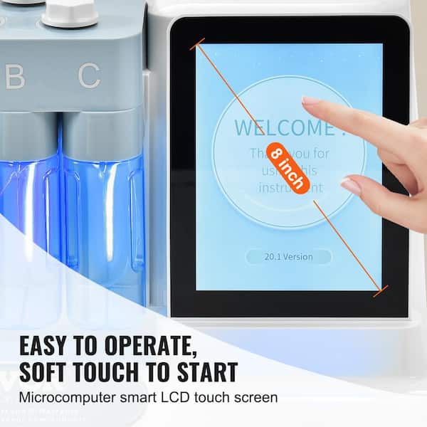 VEVOR 8 in. 1 Hydrogen Oxygen Facial Machine, Hydro Facial