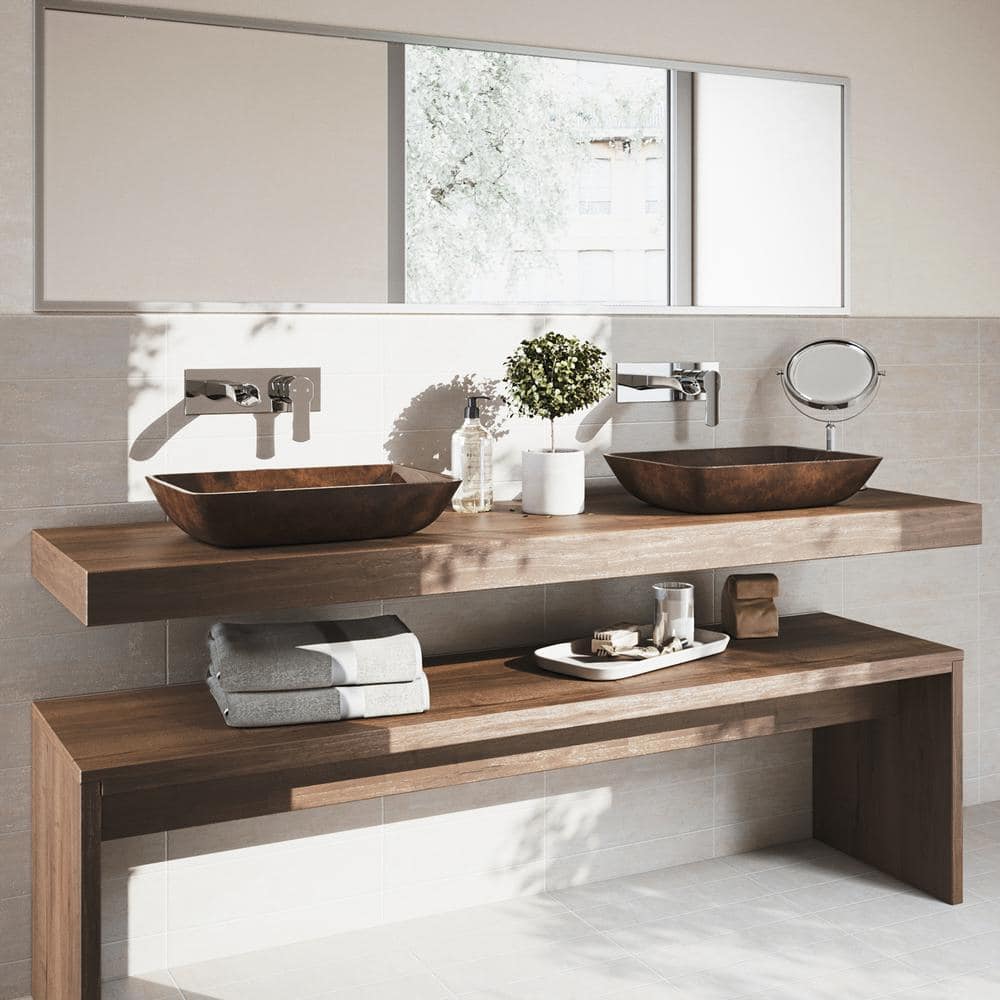 Cornelius 7-Layer Chrome Finish Modern Wall-Mount Bathroom Faucet