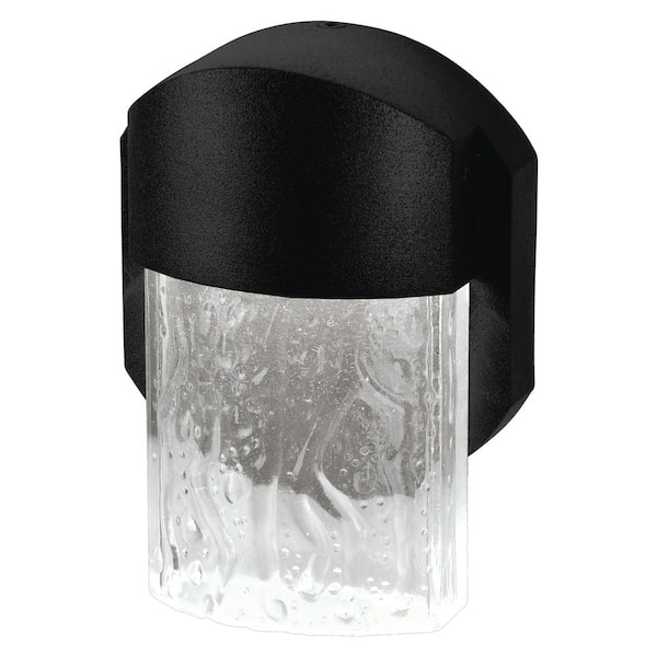 Access Lighting Mist Medium 1-Light Black LED Outdoor Wall Mount Sconce
