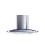 Winflo 30 in. Convertible Glass Wall Mount Range Hood in Stainless ...