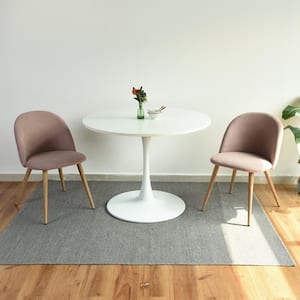 CLIFT White Dining Room Round Dining Table