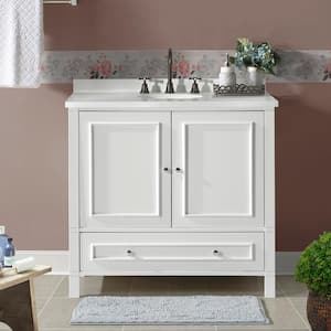 Williamsburg 36 in. W x 21 in. D x 34 in. H Bath Vanity Cabinet without Top in White