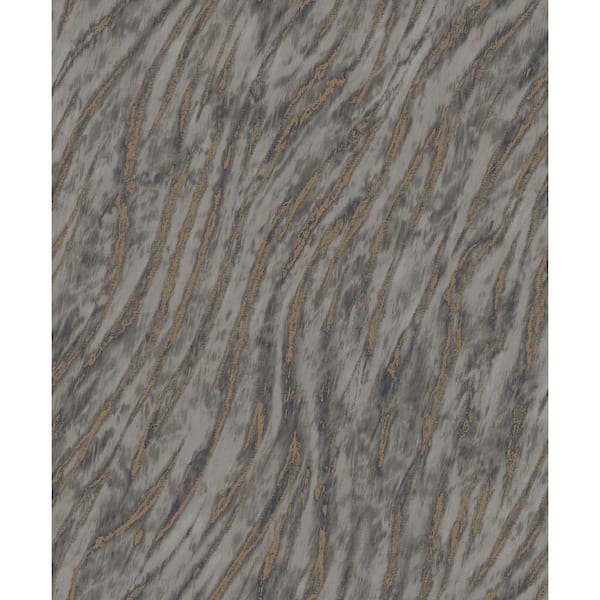 Fine Decor Arran Gray Swirling Stripe Non-Pasted Wallpaper Sample
