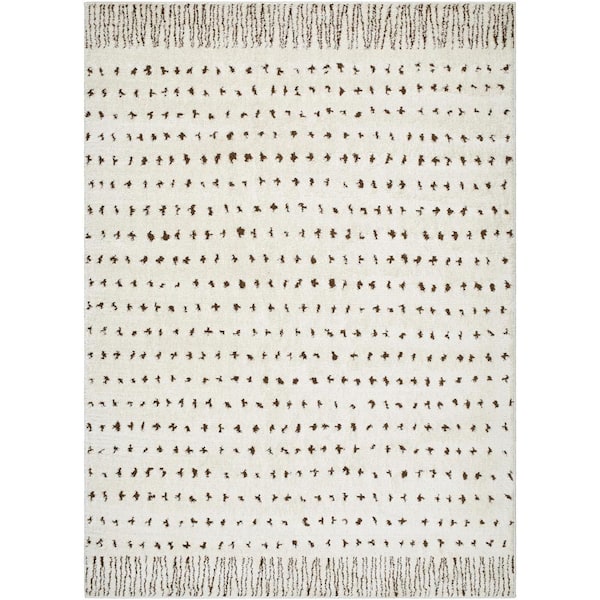 Freud Ivory Modern 8 ft. x 10 ft. Indoor Area Rug