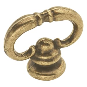1-3/8 in. Lancaster Brass Cabinet Knob