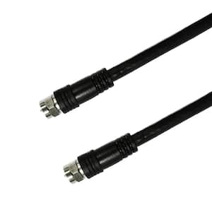 50 ft. Black 18-Gauge RG6 Quad Coaxial Cable