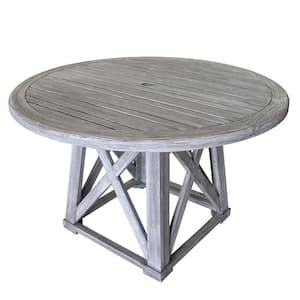 Surf Side Collection Teak Outdoor Round Dining Table
