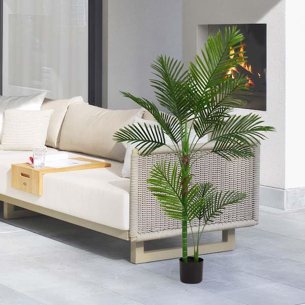 Unbranded 5.3 ft. Artificial Olive Tree in Pot, 11-Realistic Leaves Simulated Artificial Plant for Home Office Decor (1 Piece)