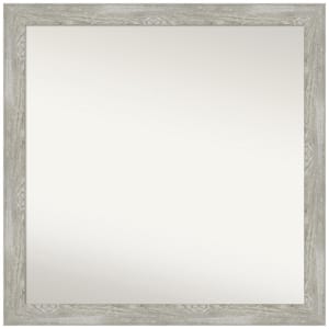 Dove Greywash Narrow 29.5 in. W x 29.5 in. H Square Non-Beveled Framed Wall Mirror in Gray