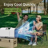 4,500 BTU Portable Air Conditioner Cools 150 Sq. Ft. in Gray with Dehumidifier, Remote Control and LED Touch Screen
