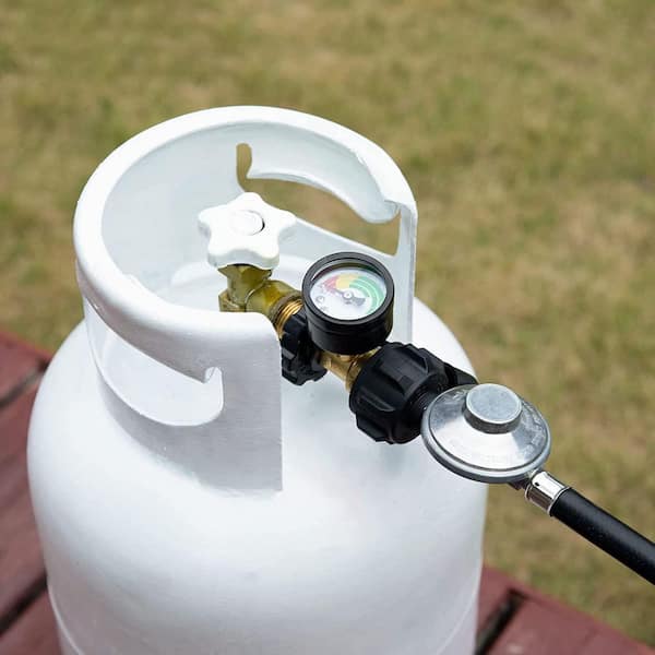 Propane Tank Cylinder Universal Propane Tank Gauge Conversion Kit Fits for 5 lbs. - 100 lbs. with POL Connection