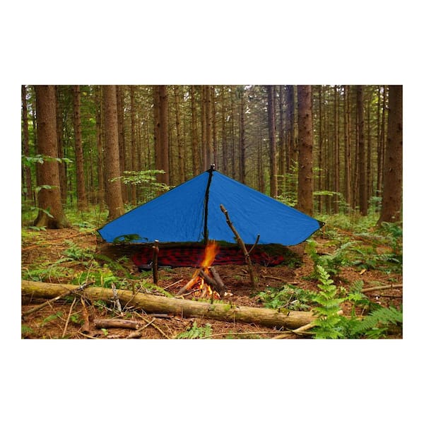 BOEN 20 ft. x 25 ft. Blue Poly Tarp 1-Pack 5 Mil FR UV Water 