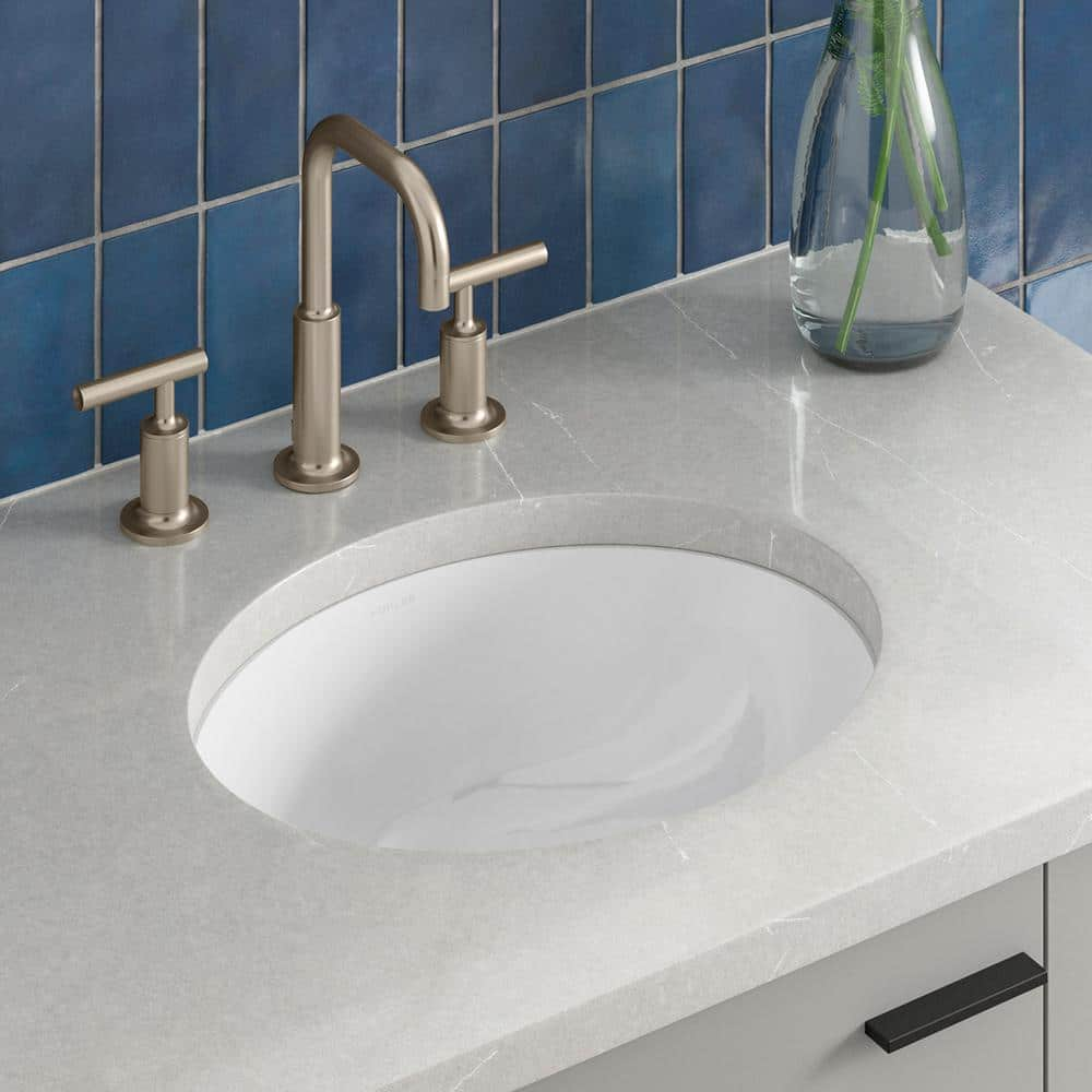 Kohler Caxton 2210-0 undermount offers bathroom sink basin white 17