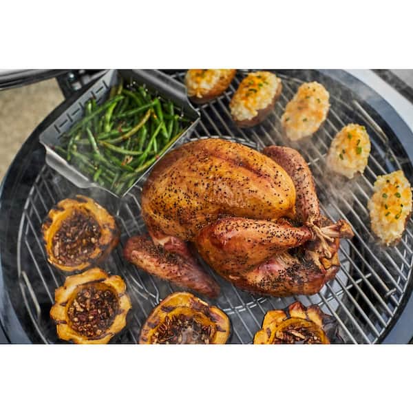 Summit Kamado 30.5 in. E6 Charcoal Grill in Black with Grill Cover