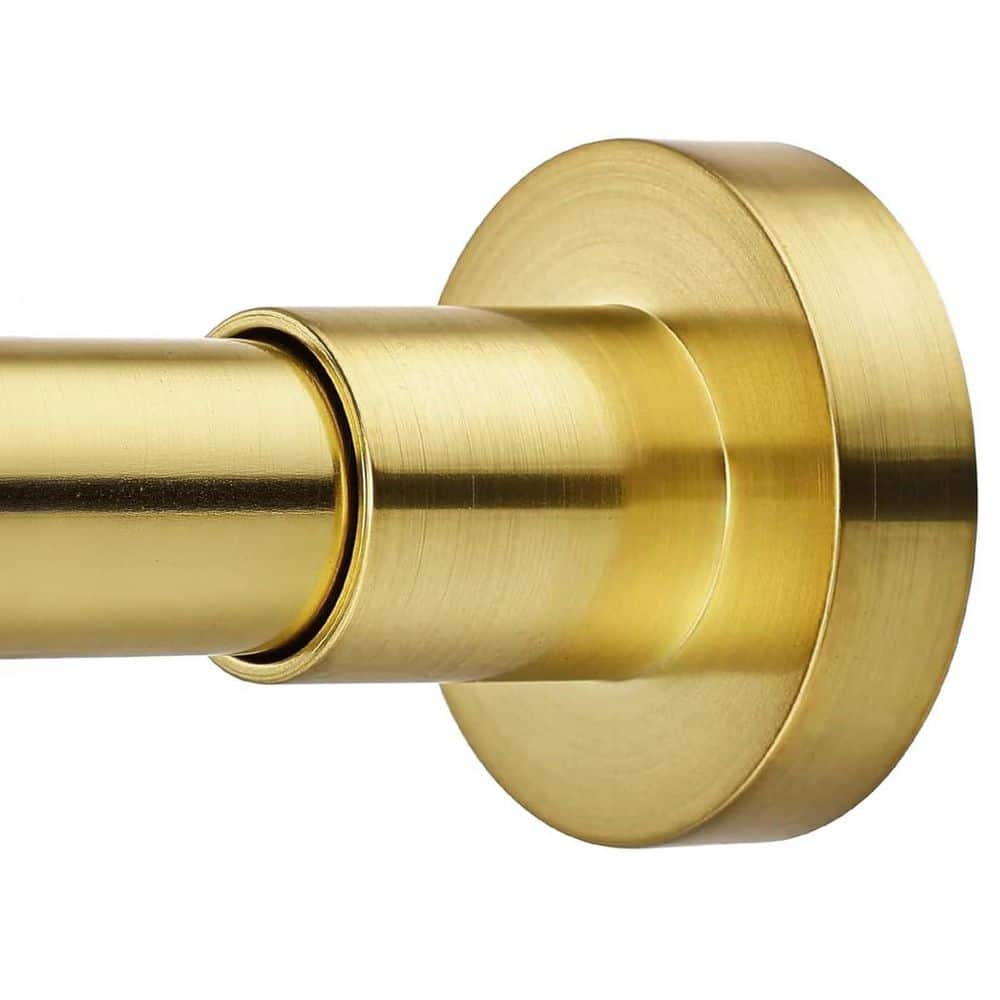 Tension Shower Curtain Rod, No Drill Non-Slip Spring Rod for Window or Bathroom, 43-73 in Metal Steel, Light Gold price history on PriceWatchPro