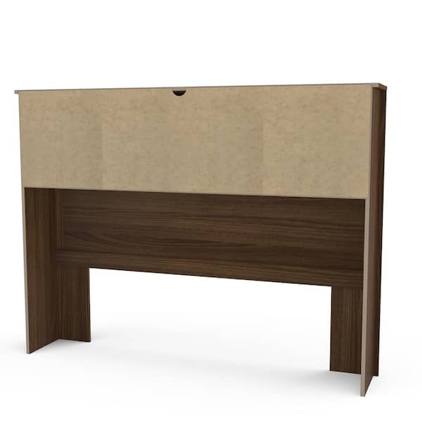 Polifurniture Madison Walnut Full-Size Bookcase Headboard