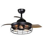 matrix decor 36 in. Indoor Chrome Crystal Ceiling Fan with Light and ...