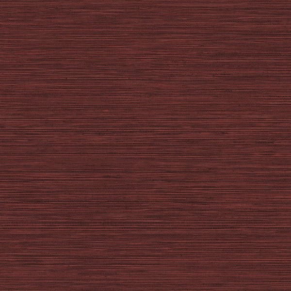 Seabrook Designs Coastal Hemp Sunset Cabernet Vinyl Strippable Roll (Covers 60.75 sq. ft.)